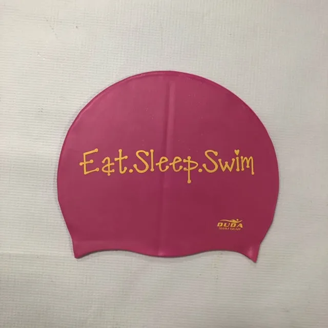 Duda “Eat. Sleep. Swim.” (Type) Swim Cap