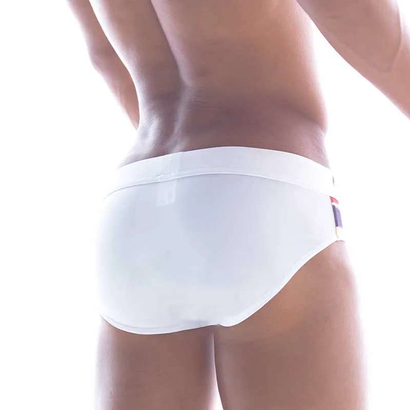 MIIW Tarragona Stripe Bikini Swimwear White 4916-65 Size S