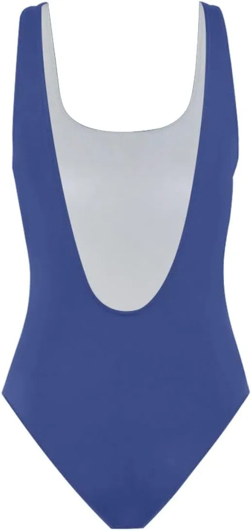 Royal Blue One-Piece Swimsuits for Women, Open Back One-Piece Swimsuits for Women Breast Lifting Bathing Suit