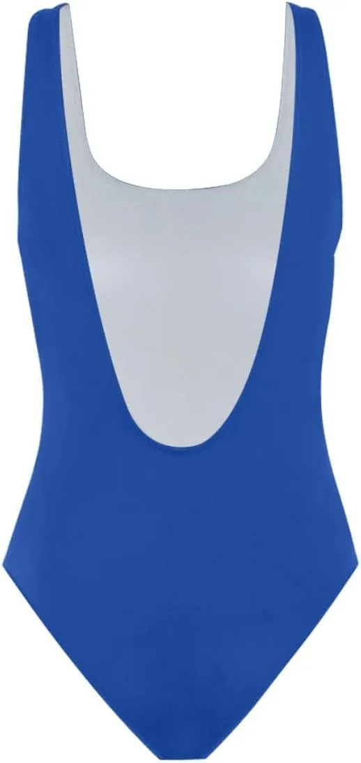Royal Blue One-Piece Swimsuits for Women, Open Back One-Piece Swimsuits for Women Breast Lifting Bathing Suit