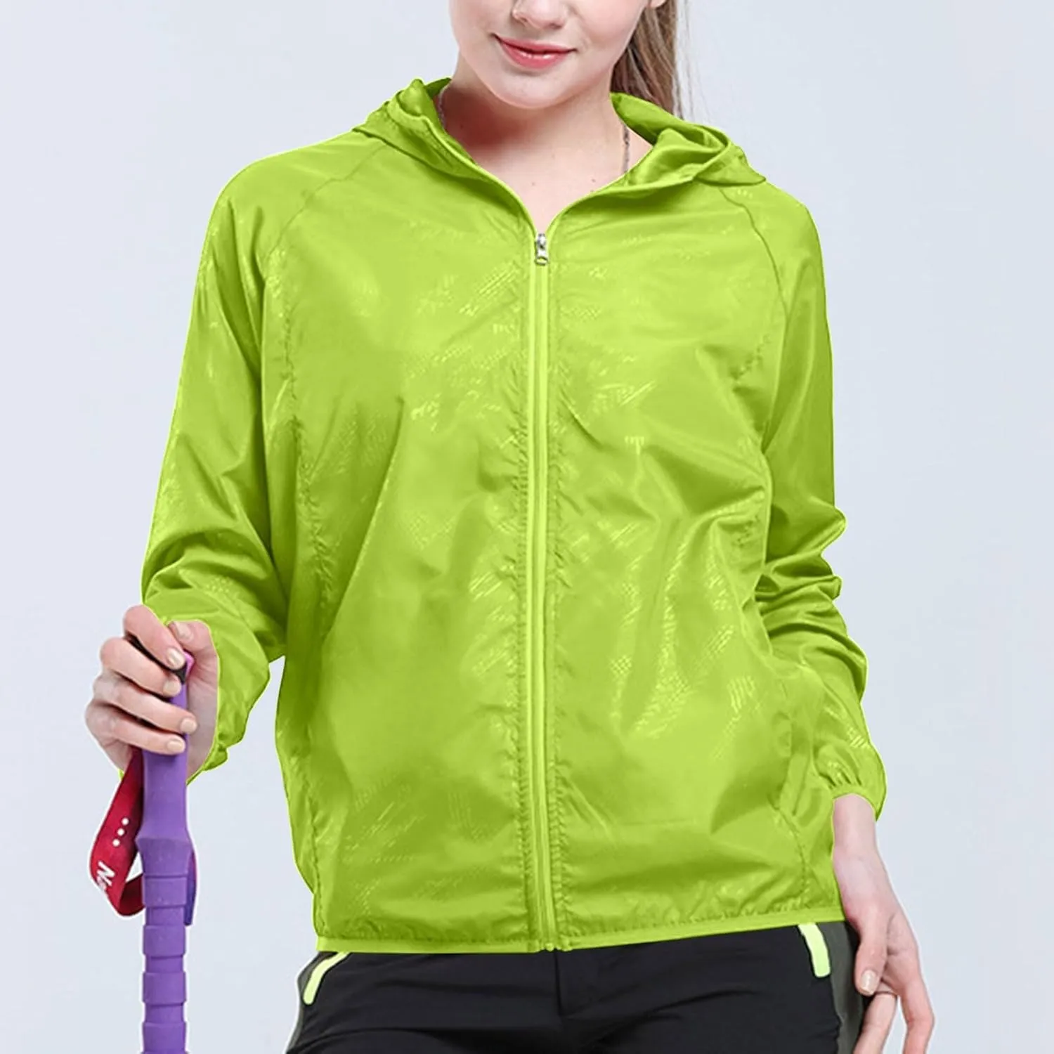 Sun Protection Hoodie SPF Jacket Women & Men Lightweight Full Zip Up Summer UV UPF50  Jackets Family Matching Clothes