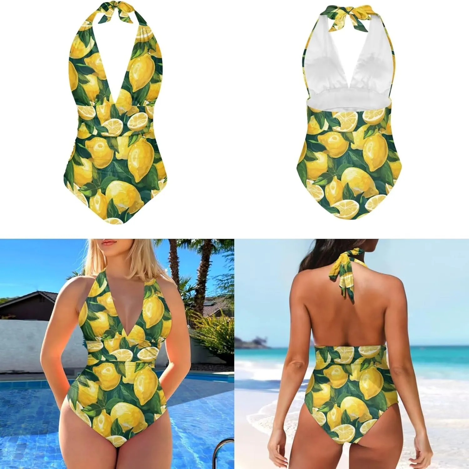 Womens One Piece Swimsuit with Cover Up Beach Travel Vacation Outfits 2025 Sarong Wrap Bathing Suit Sets