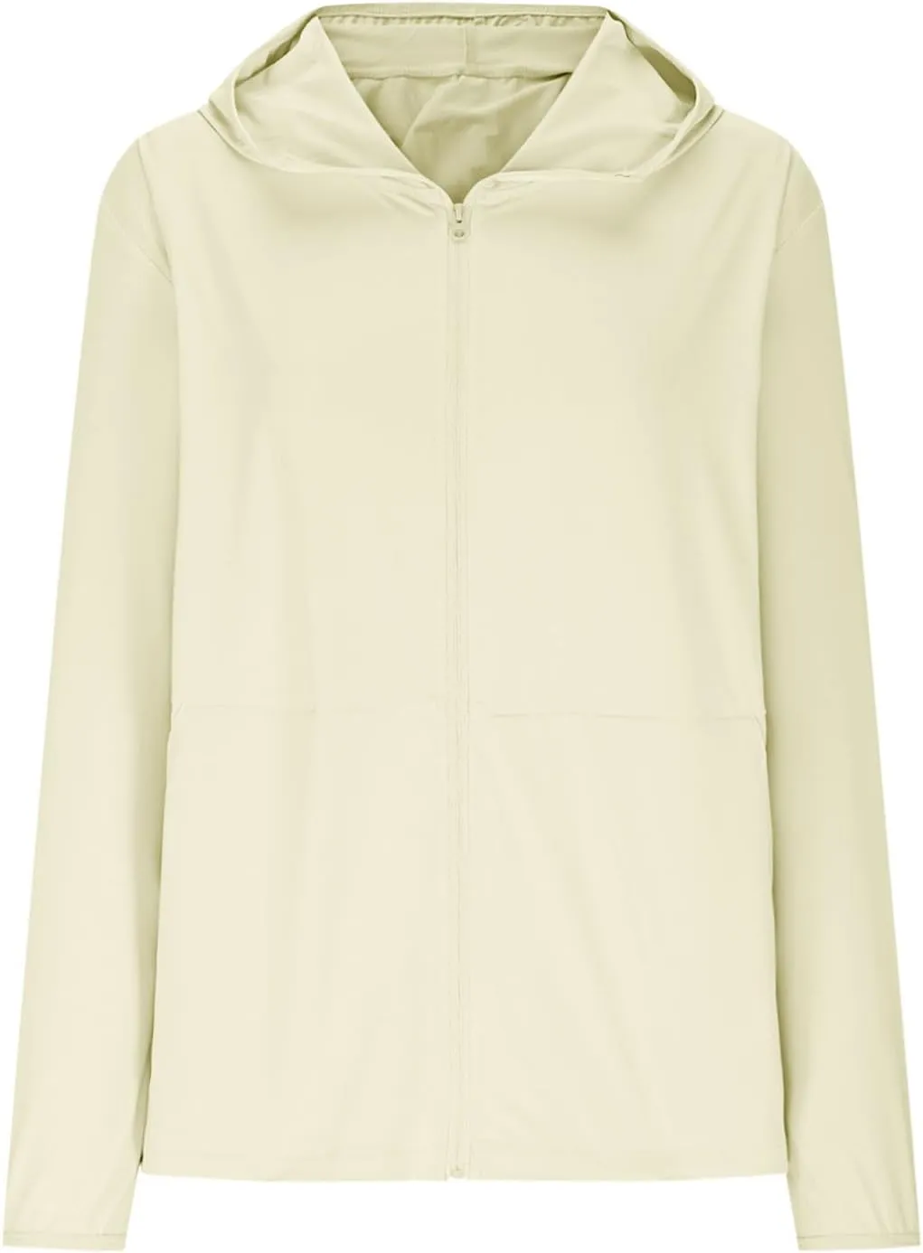 Womens UV Protection Jackets With Hoodie 2025 Summer Lightweight Full Zip Up Sun Protect Coat With Pockets Thumb Hole
